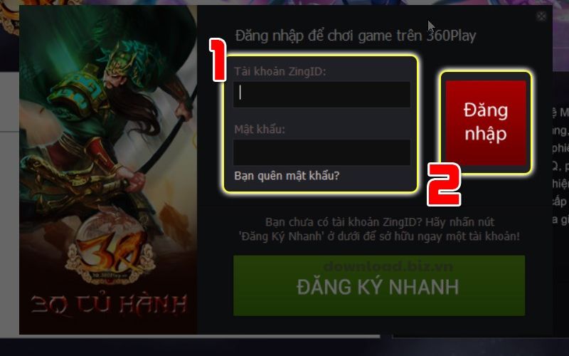 Các bước tải và cài đặt game 3Q Củ Hành phiên bản PC chi tiết