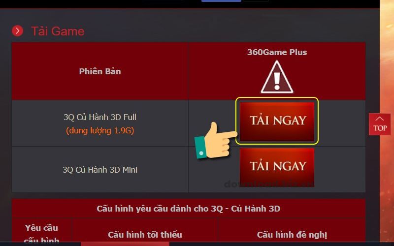 Hướng dẫn cách tải game 3Q trên máy tính